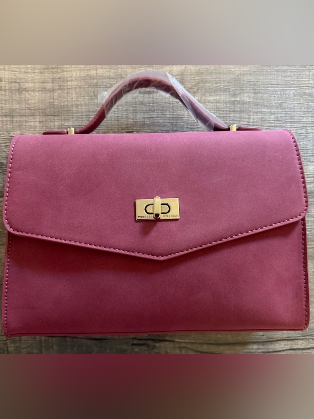 New Vanessa Williams crossbody posh Merlot bag